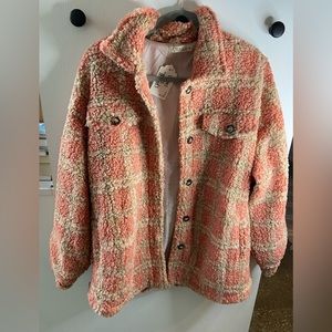 Boutique Sherpa oversized jacket NWOT